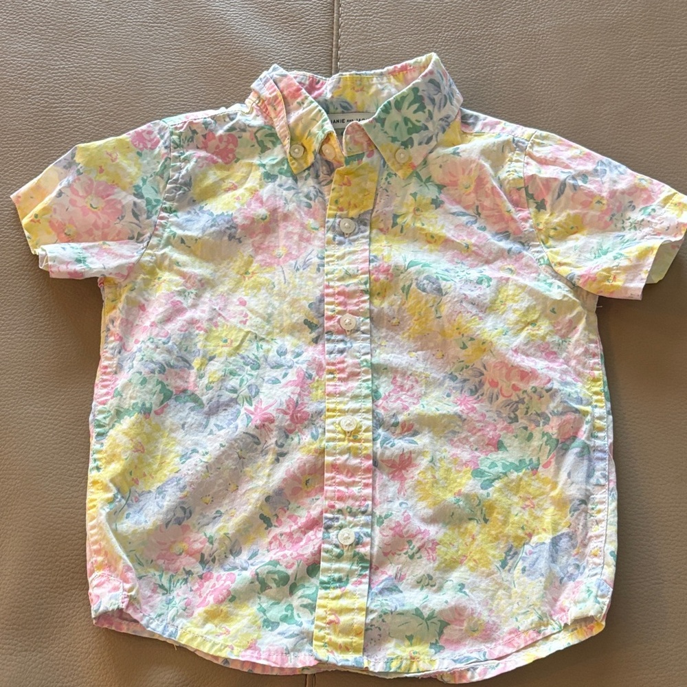 Janie and Jack Floral Kids Shirt - Multicolor